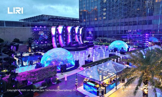 圆形活动篷房侧面图