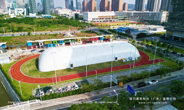 气膜运动馆航拍图