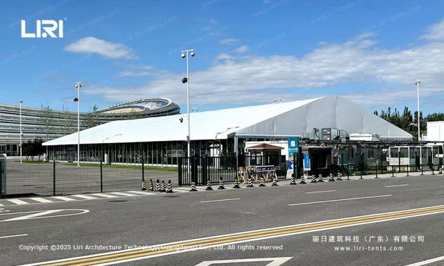 机器人训练场篷房侧面图