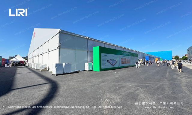 2025年世界机器人大会展篷房侧面图