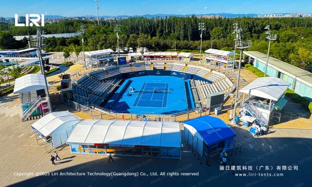 中网活动赛事帐篷航拍图