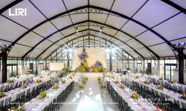 宴会橘园篷房舞台区