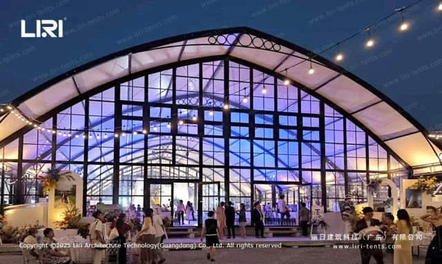 宴会橘园篷房正面图