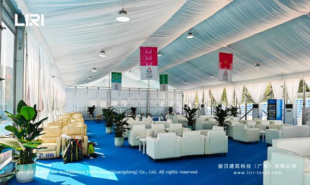 十五运动会赛事篷房内景图