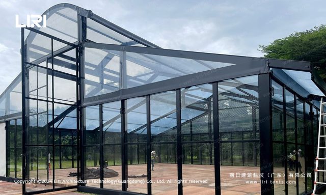 园顶田园帐篷侧面图